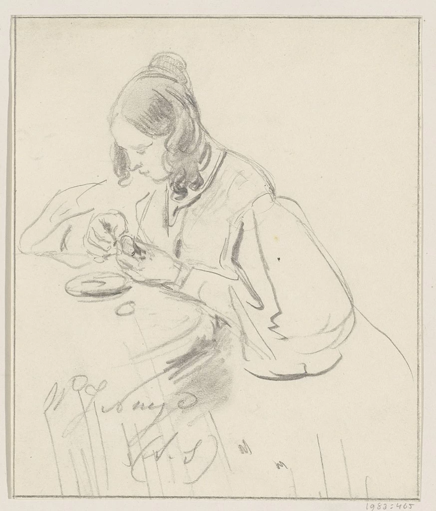 Donna a un tavolo - Rijksmuseum Amsterdam